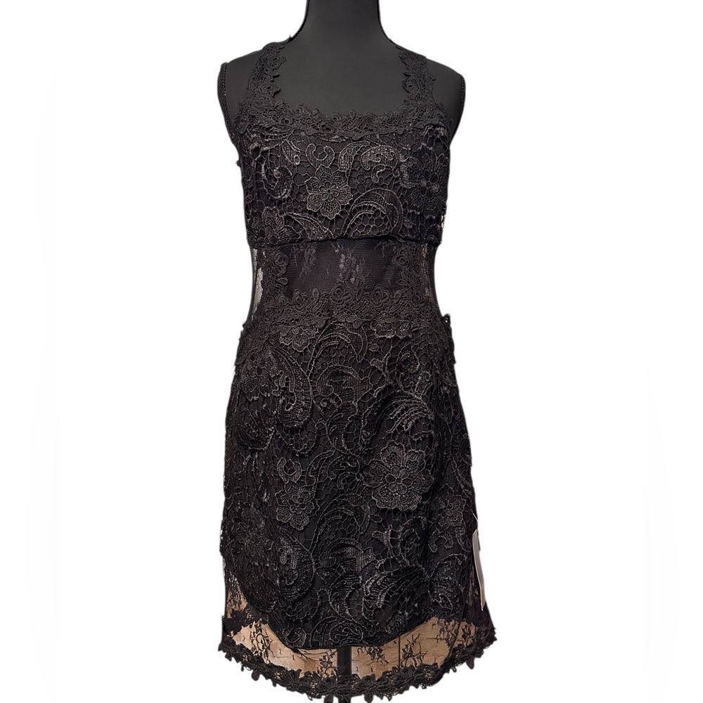 Black Lace Dress size 8 wedding, party and special occasions